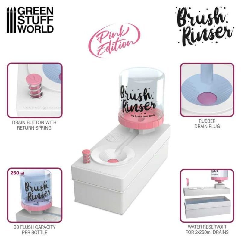 Green Stuff World Brush Rinser 11792 Pink Edition - Image 4