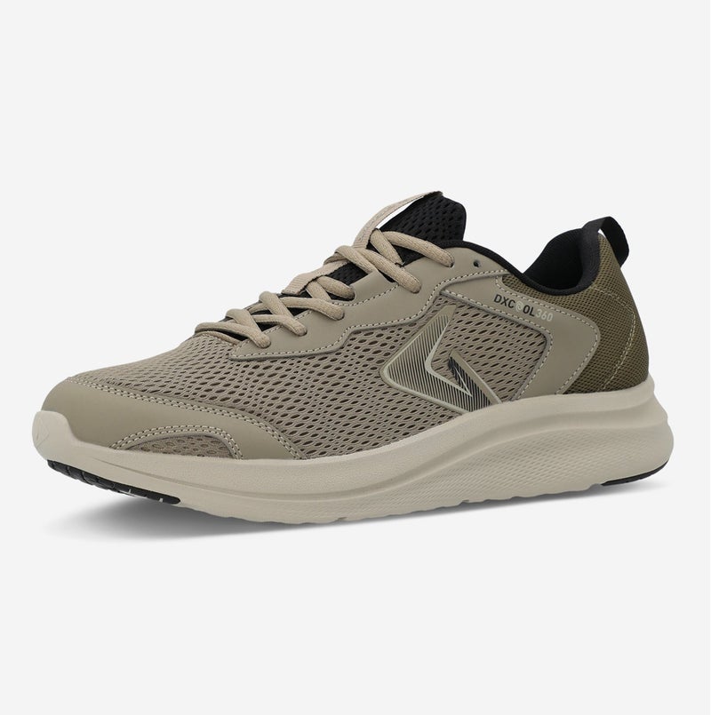 Demix Men's Running Sport Shoes – Khaki Lightweight Sneakers with Breathable Upper, Durable Outsole and Comfortable Cushioning - Image 1