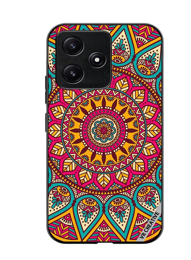VR CREATIVE Protective Case Cover For Xiaomi Poco M6 Pro 5G Mandala Design Multicolour - Image 1