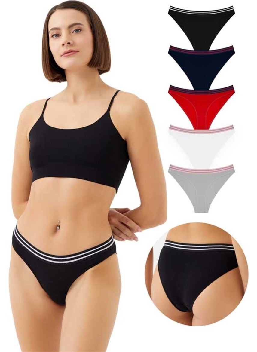 COTTONHILL Sports Basic Cotton Bikini Panties 5 Pack  - Image 1