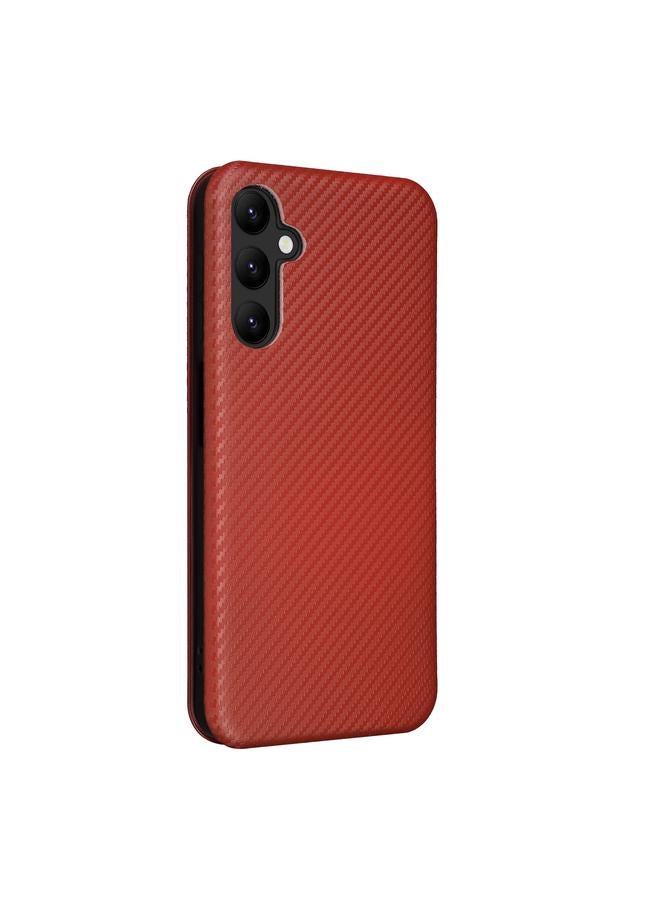 S-TOP Case For Samsung Galaxy A25 5G Carbon Fiber Texture Flip Leather Phone Case - Image 3