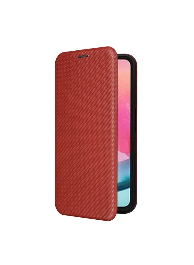 S-TOP Case For Samsung Galaxy A25 5G Carbon Fiber Texture Flip Leather Phone Case - Image 2