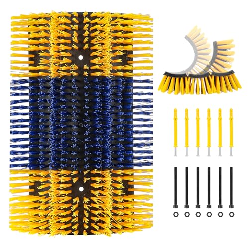 zunzingy Livestock Scratching Brushes, 1Pc Cattle Scratcher Brush for Grooming, Upgraded Extra Large Horse Brushes, Relieve Itching on the Back, Cow Scratch for Horse, Goat, Cow, Pig, Sheep (XL Size Yellow) - Image 1