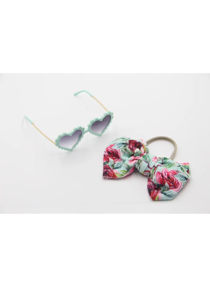 D'Daniela Hawaiian Glasses  and Headband Set For Babies and Girls Roses