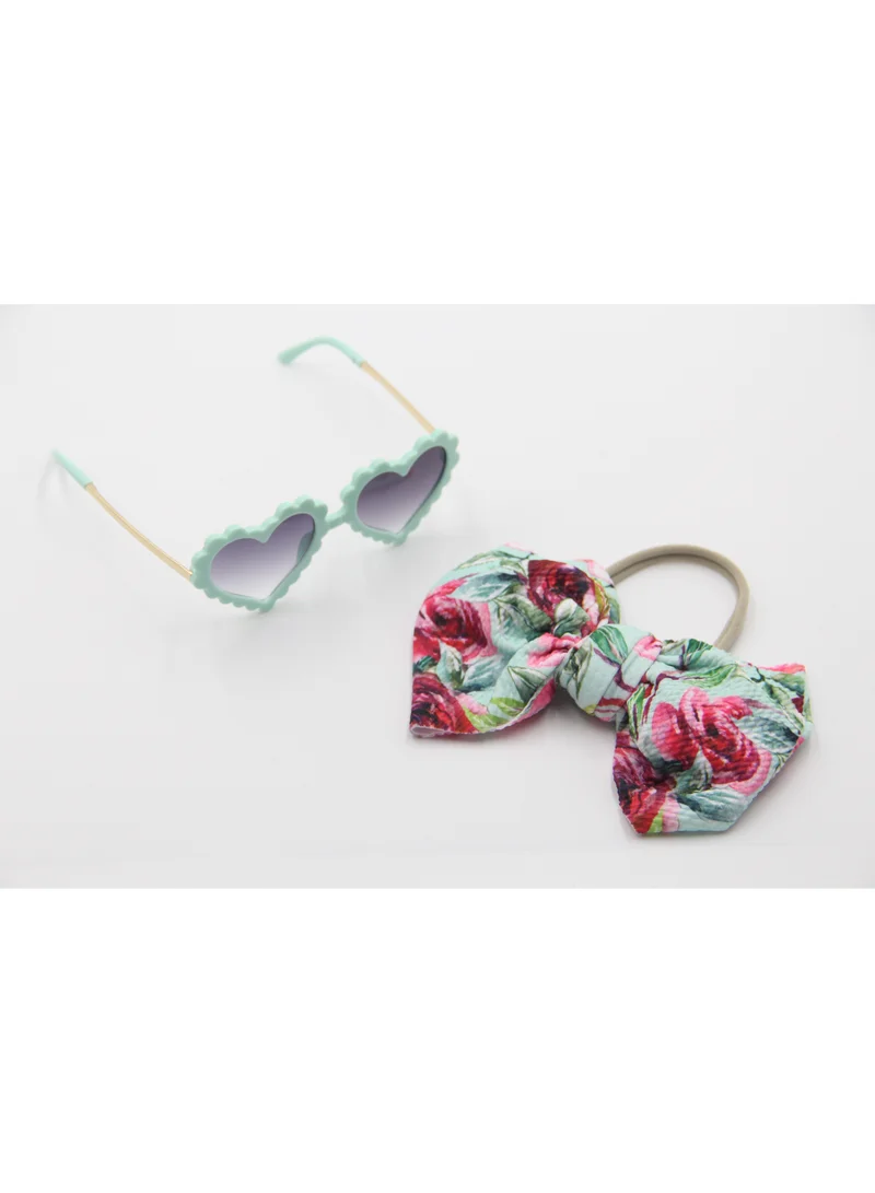 D'Daniela Hawaiian Glasses  and Headband Set For Babies and Girls Roses