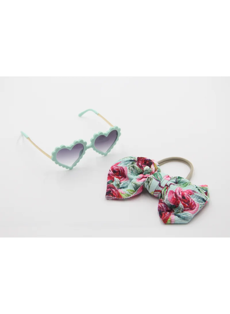 D'Daniela Hawaiian Glasses  and Headband Set For Babies and Girls Roses