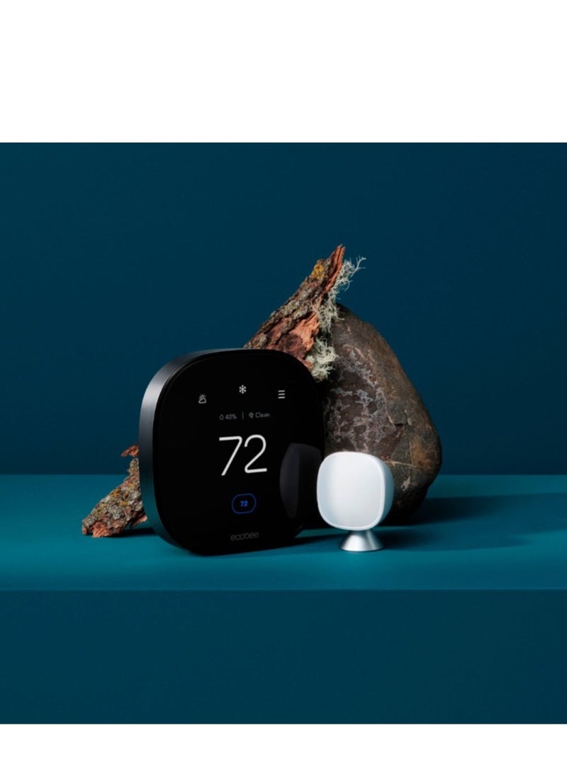 ايكوبي Ecobee EB-STATE6P-01 منظم حرارة ذكي من الجيل السادس مع مستشعر ذكي - أسود - Image 4