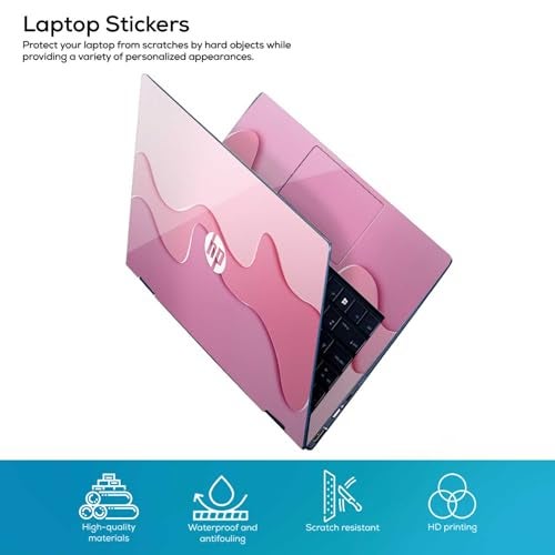 Inkykart DSGN 130 Full Body Laptop Skin Bubble-Free| Laminated| Removable| HD Quality Sticker for Laptops Upto 15.6 Inches Compatible with Hp - Image 2