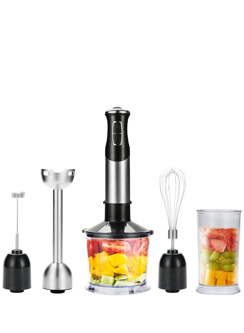 إيسي خلاط غاطس، خلاط يدوي 1000 واط، مجموعة خلاط 5 في 1 مع خفاقة، مفرمة، كوب عصير وعصا جبن - Image 1