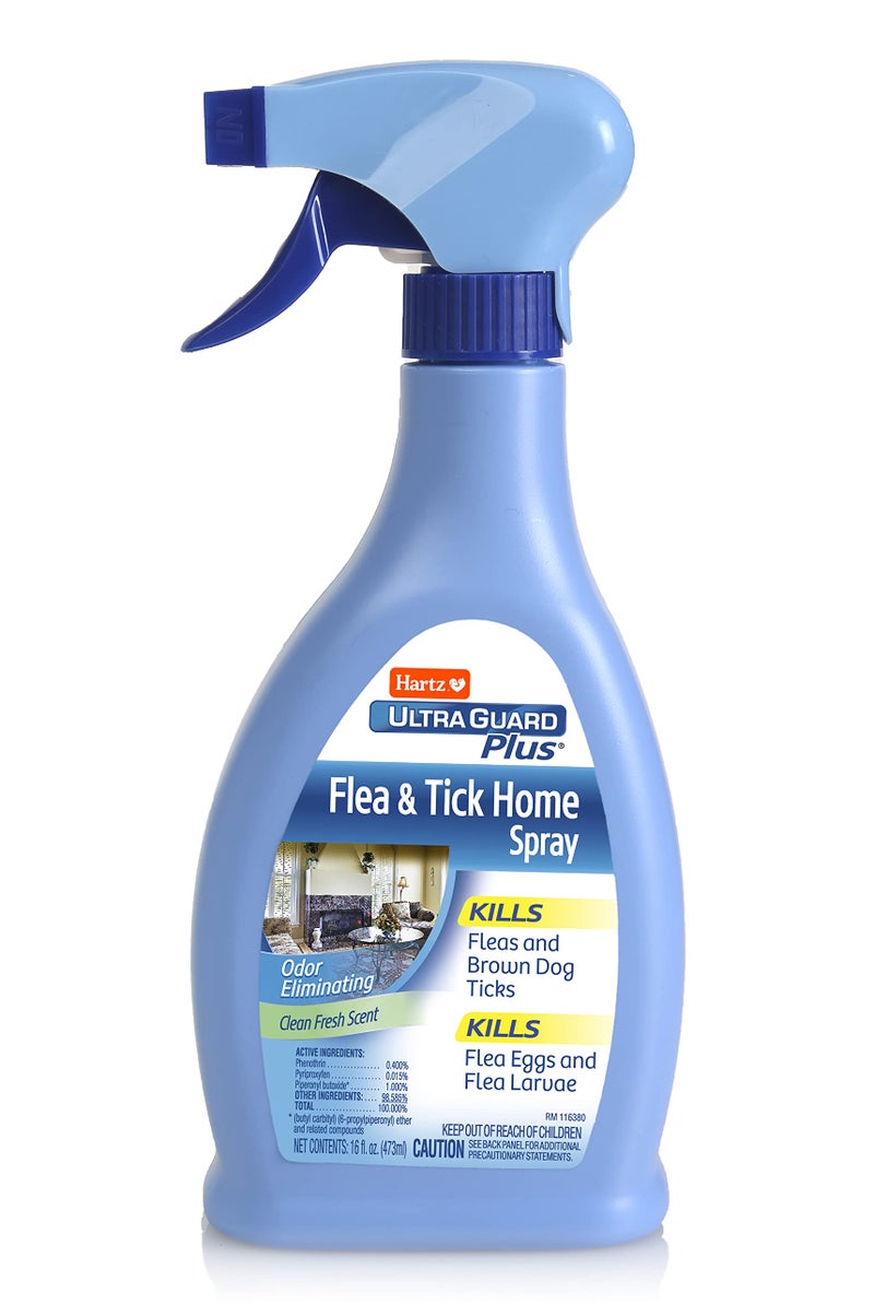 Hartz UltraGuard Plus Flea & Tick Home Spray, Kills Fleas and Ticks, Clean Fresh Scent, 16 Ounce - Image 1