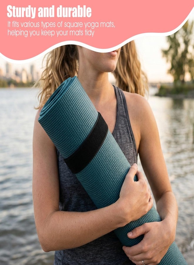 Yolev 2 Pcs Yoga Mat Straps Heavy Duty Bungee Straps Band Adjustable Stretchable Yoga Strap for Mat Workout Exercise Pilates Storage - Image 4