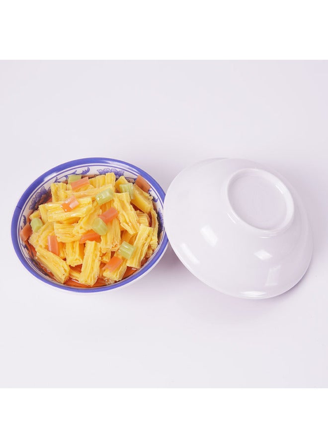 1:1 Simulation Dishes Small Bowl Dishes Model Fake Food Chinese Food Sugar Water Bowl Movie And TV Short Play Eating And Broadcasting Shooting Props-Color:24# Large Bowl · Braised Pork
