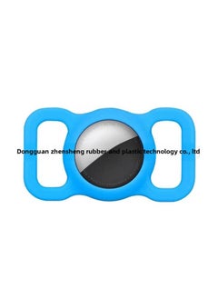 Suitable For Pet Dog Lost Airtag Protective Cover Silicone For Apple Tracker Protective Cover-Color:Blue