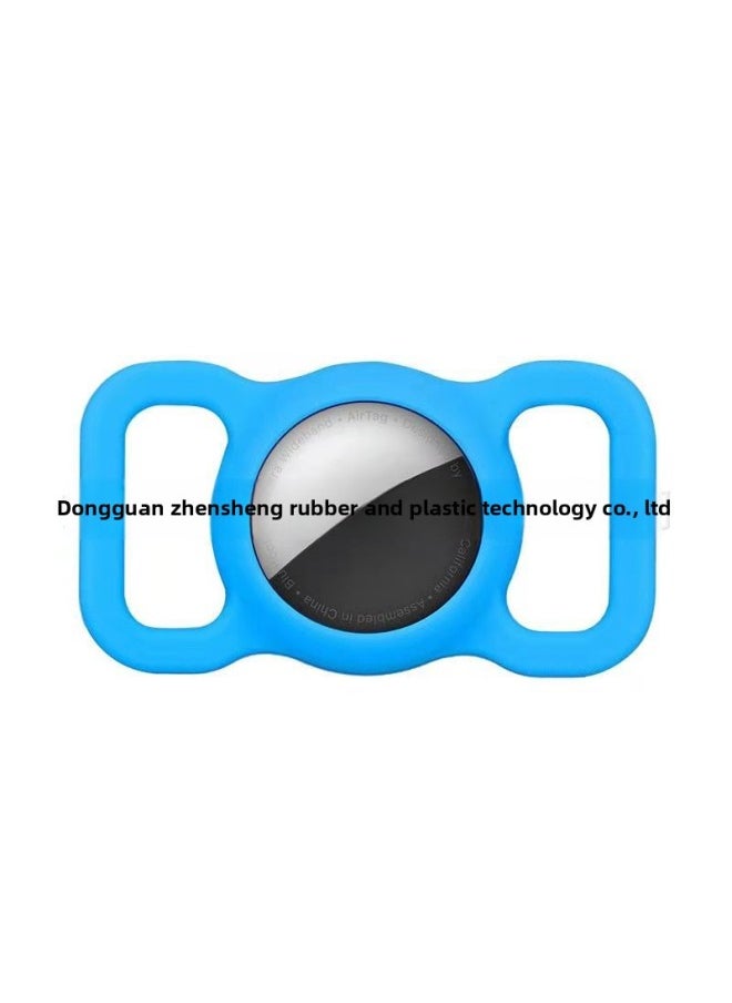 Generic - Suitable For Pet Dog Lost Airtag Protective Cover Silicone For Apple Tracker Protective Cover-Color:Blue - Image 1