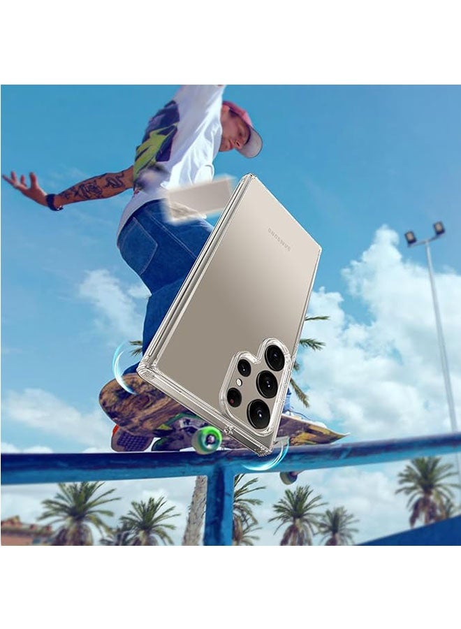 Samsung Galaxy S24 Ultra Case Cover, مكافحة الخدش والصفراء, غطاء هاتف واقي مقاوم للصدمات, غطاء كامل لحماية الانخفاض, واضح - Image 5