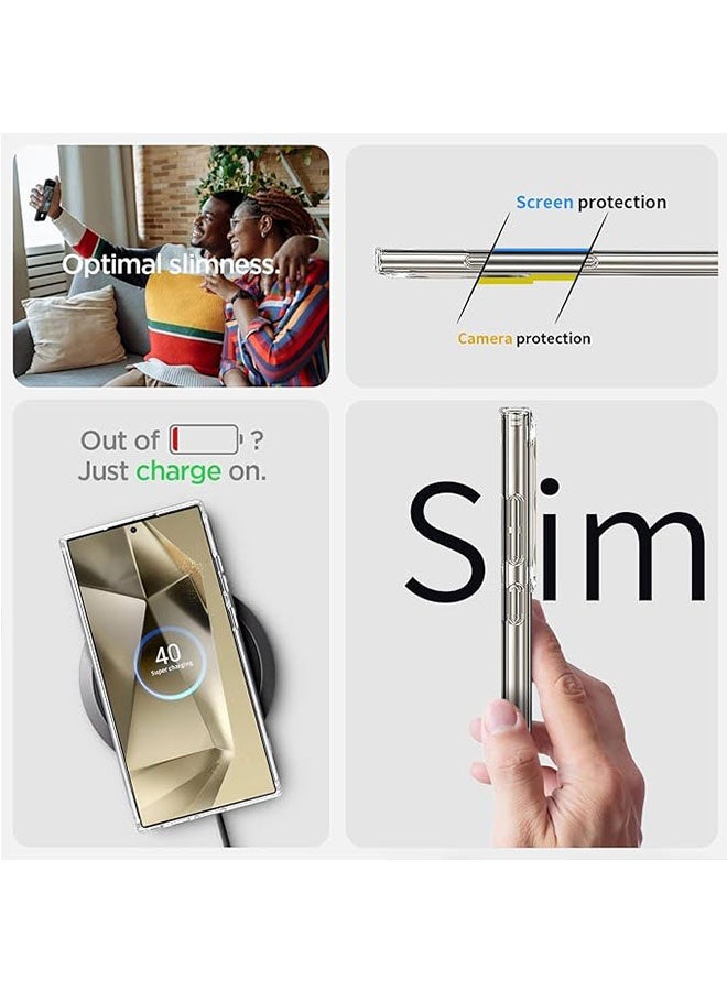 Samsung Galaxy S24 Ultra Case Cover, مكافحة الخدش والصفراء, غطاء هاتف واقي مقاوم للصدمات, غطاء كامل لحماية الانخفاض, واضح - Image 3