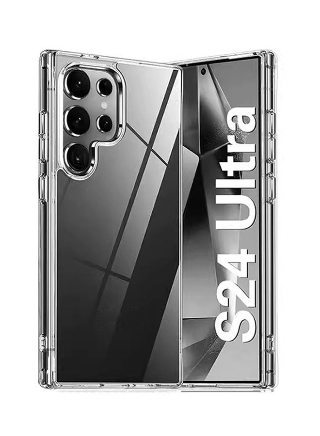 Samsung Galaxy S24 Ultra Case Cover, مكافحة الخدش والصفراء, غطاء هاتف واقي مقاوم للصدمات, غطاء كامل لحماية الانخفاض, واضح - Image 1