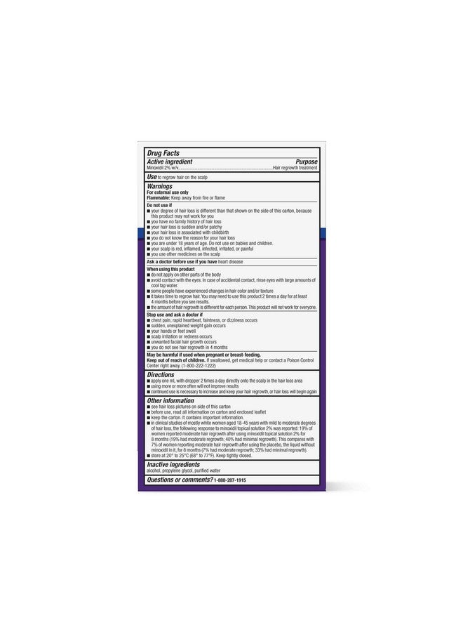 Equate Hair Regrowth Treatment for Women 3 Month Supply USA, 2 Ounces - Image 2