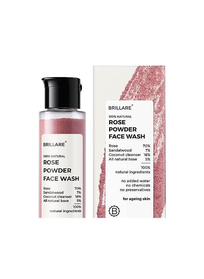 Brillare Rose Face Wash 30g