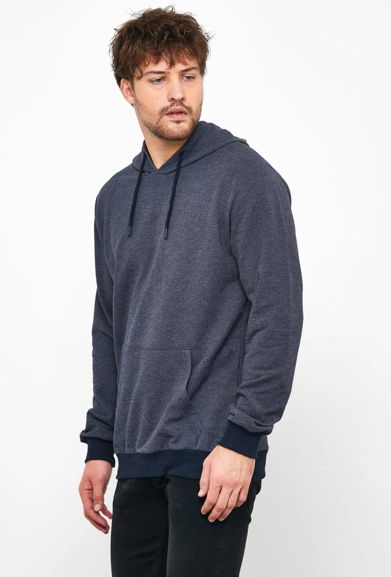 mmetalic Men's Sweatshirt Hooded Pocket Regular Fit