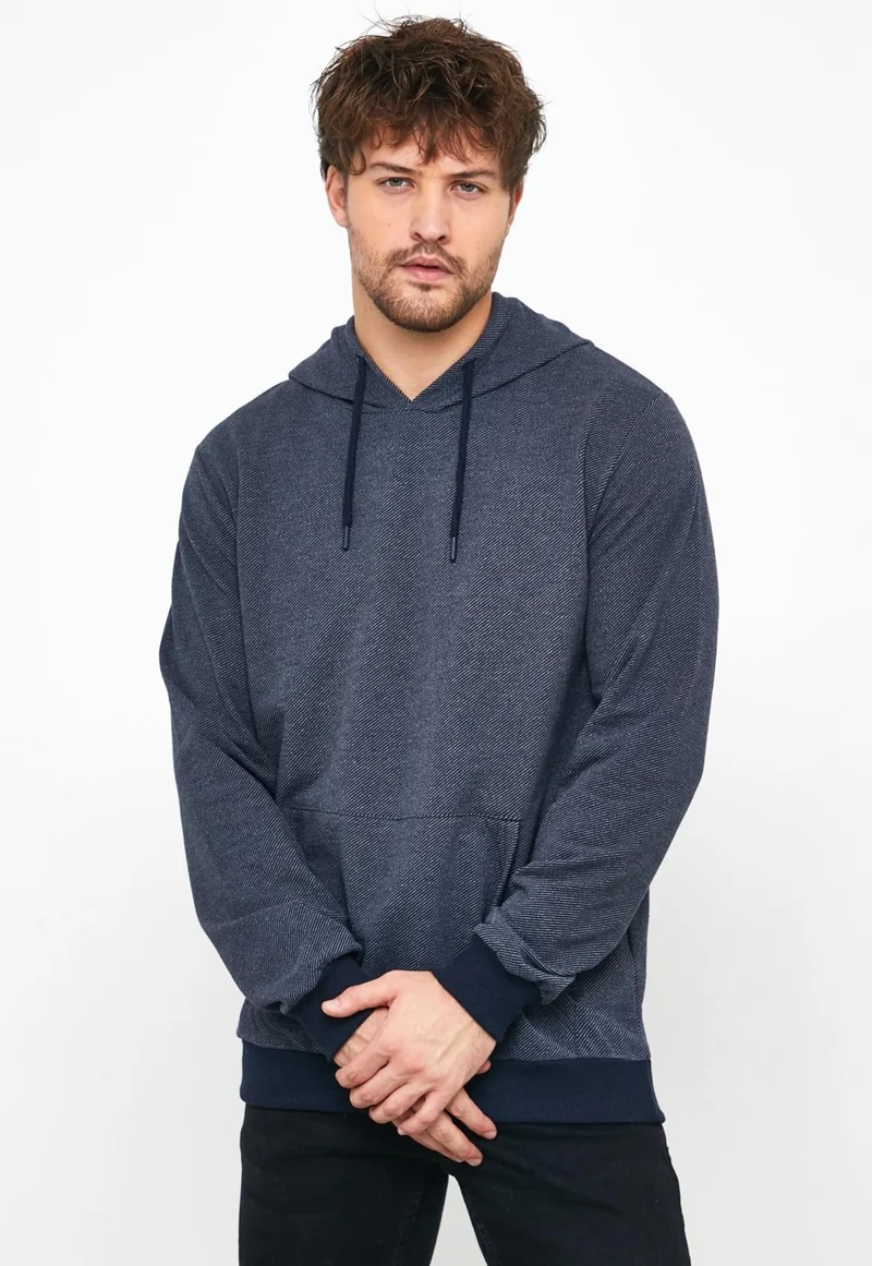 mmetalic Men's Sweatshirt Hooded Pocket Regular Fit