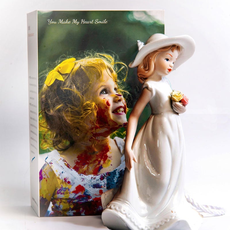 MTME Porcelain Figurine  Thinking of You  Memorabilia  Wedding Gifts  Statue Home dcor - Image 5