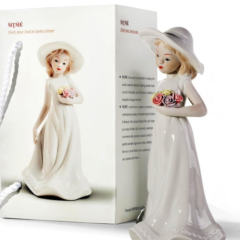 MTME Porcelain Figurine  Thinking of You  Memorabilia  Wedding Gifts  Statue Home dcor - Image 3