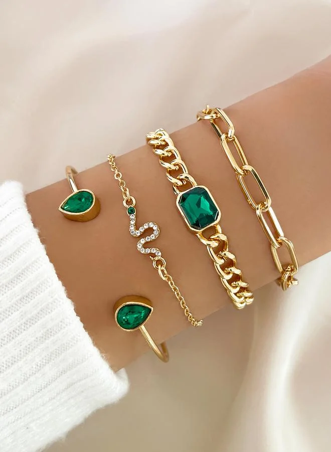 تايك تو مجموعة من 4 أساور يد كاجوال