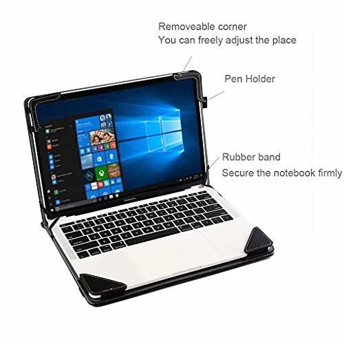 Berfea Protective Case Cover Compatible with Dell Latitude 15.6 Series 5550, 5540, 5531, 5530, 5520, 5521, 5511, 5510, 3550, 3540, 3530 15.6 Inch Laptop Notebook Stand Carry Case Sleeve - Image 2