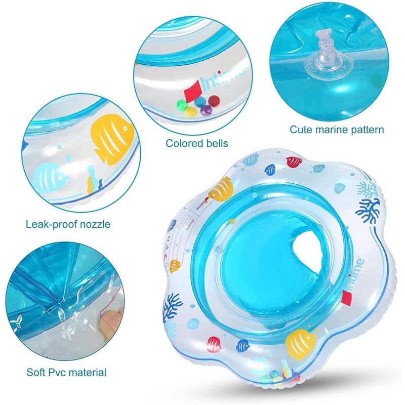 RAMONI Swimming Tube for Kids, Baby Swimming Tube, Floaters for Kids Swimmin Pool 0-3 Years Old with Baby Safety Seat & Handle, Helps Learn to Kick Float Toys Raft - Image 3