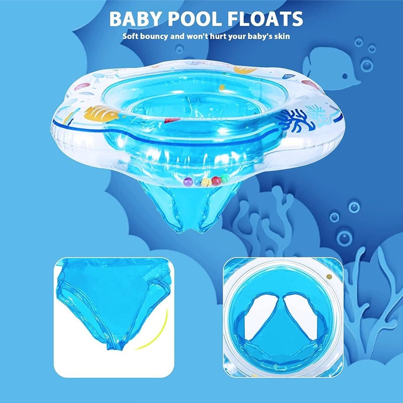 RAMONI Swimming Tube for Kids, Baby Swimming Tube, Floaters for Kids Swimmin Pool 0-3 Years Old with Baby Safety Seat & Handle, Helps Learn to Kick Float Toys Raft - Image 4