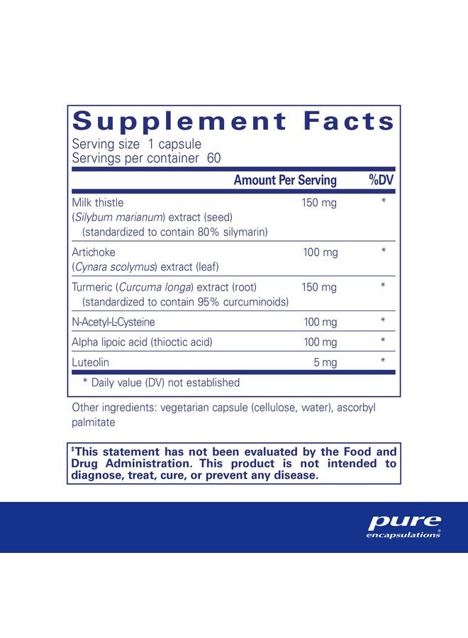 Lvr Formula ; Hypoallergenic Supplement With Antioxidant Support For Liver Cell Health ; 60 Capsules