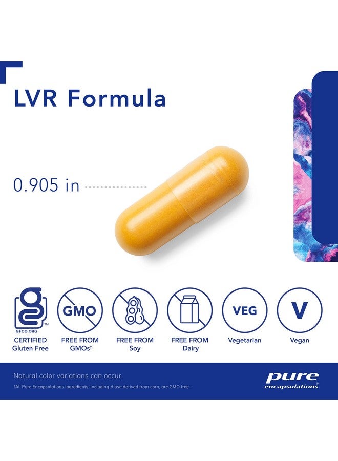 Lvr Formula ; Hypoallergenic Supplement With Antioxidant Support For Liver Cell Health ; 60 Capsules