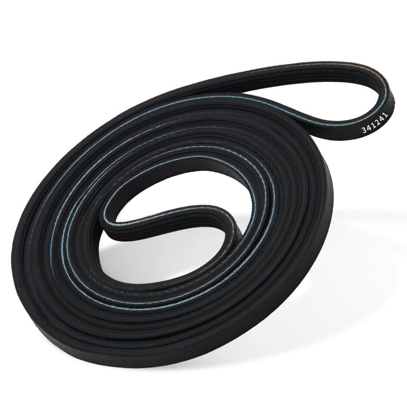 Cuqojs 341241 Dryer Belt for Whirlpool Maytag Amana Kenmore Roper - 92 1/4 Inch Durable Dryer Belt Replacement - Fixes Tumbling Noise & Heating Issues - Easy DIY Install - Image 1