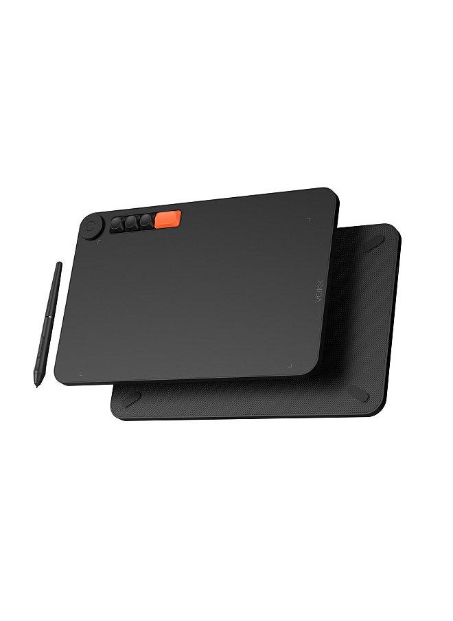 Veikk - VO1060 Graphics Drawing Tablet 10 x 6 Inch Large Active Area 4 Express Keys & Dial 8192 Levels Pressure 290PPS Art Graphics Tablet - Image 1