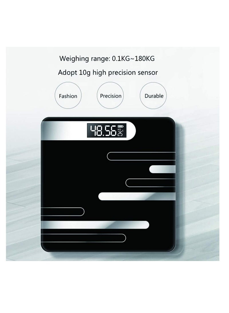 SYOSI LCD Display Glass Smart Electronic Scale - Bathroom Body Scale - Digital Weight Scale for Bathroom - Image 4