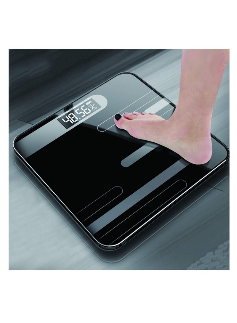 SYOSI LCD Display Glass Smart Electronic Scale - Bathroom Body Scale - Digital Weight Scale for Bathroom - Image 1