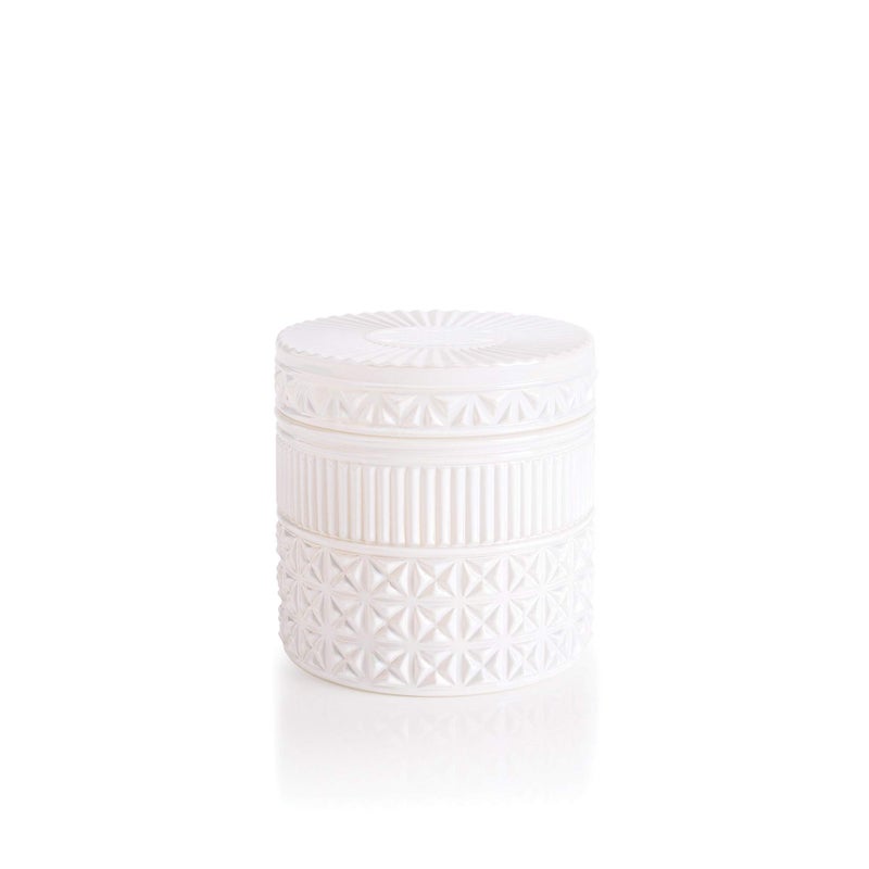 Capri Blue Gilded Muse Faceted Decorative Candle  Scented Candles with Sugared Citrus  Tropical Fruits  Long Lasting Soy Wax Blend  Home Decor Gifts  Volcano 11 Oz