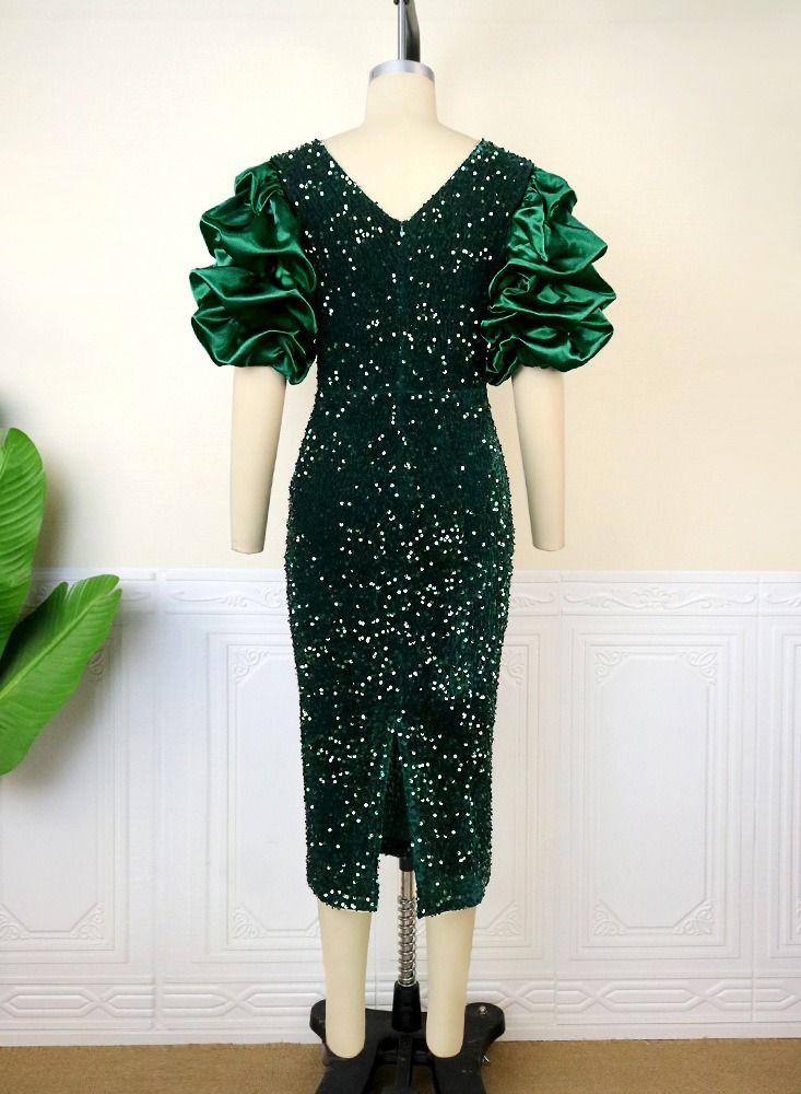 Loquat Fashionable And Generous Dress Green  - Image 2