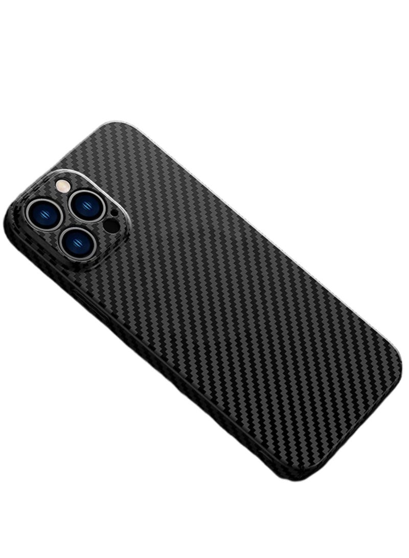 ELTRAZONE Personality Handsome Light Thin Carbon Fiber Pattern PC Phone case Compatible with iPhone 15 Pro Unique Comfortable Cool Shockproof Back Cover - Image 1