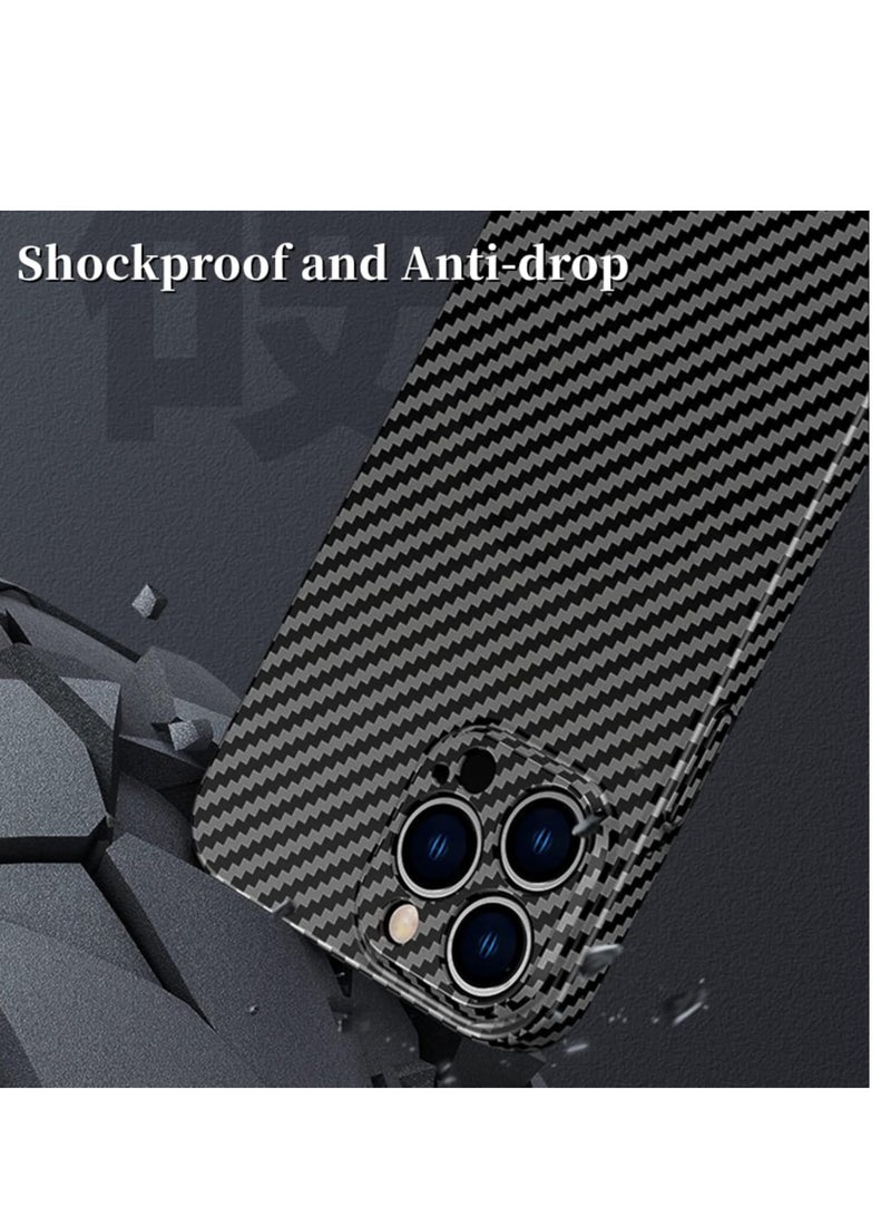ELTRAZONE Personality Handsome Light Thin Carbon Fiber Pattern PC Phone case Compatible with iPhone 15 Pro Unique Comfortable Cool Shockproof Back Cover - Image 2
