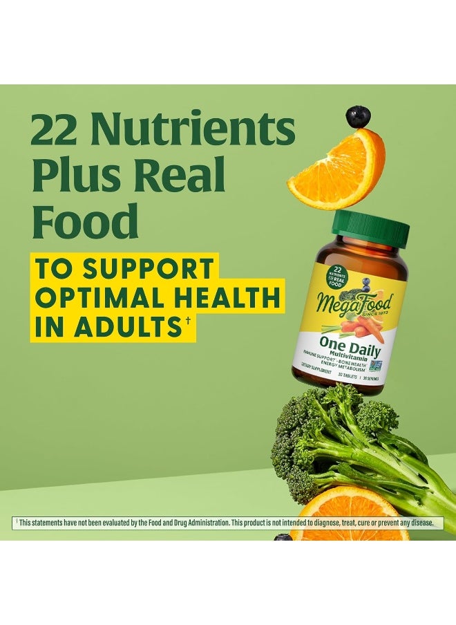 MegaFood One Daily - Supports Overall Health - Multivitamin With B Vitamins And Food Blend - Gluten-Free, Vegetarian, And Made Without Dairy - 60 Tabs  - Image 5