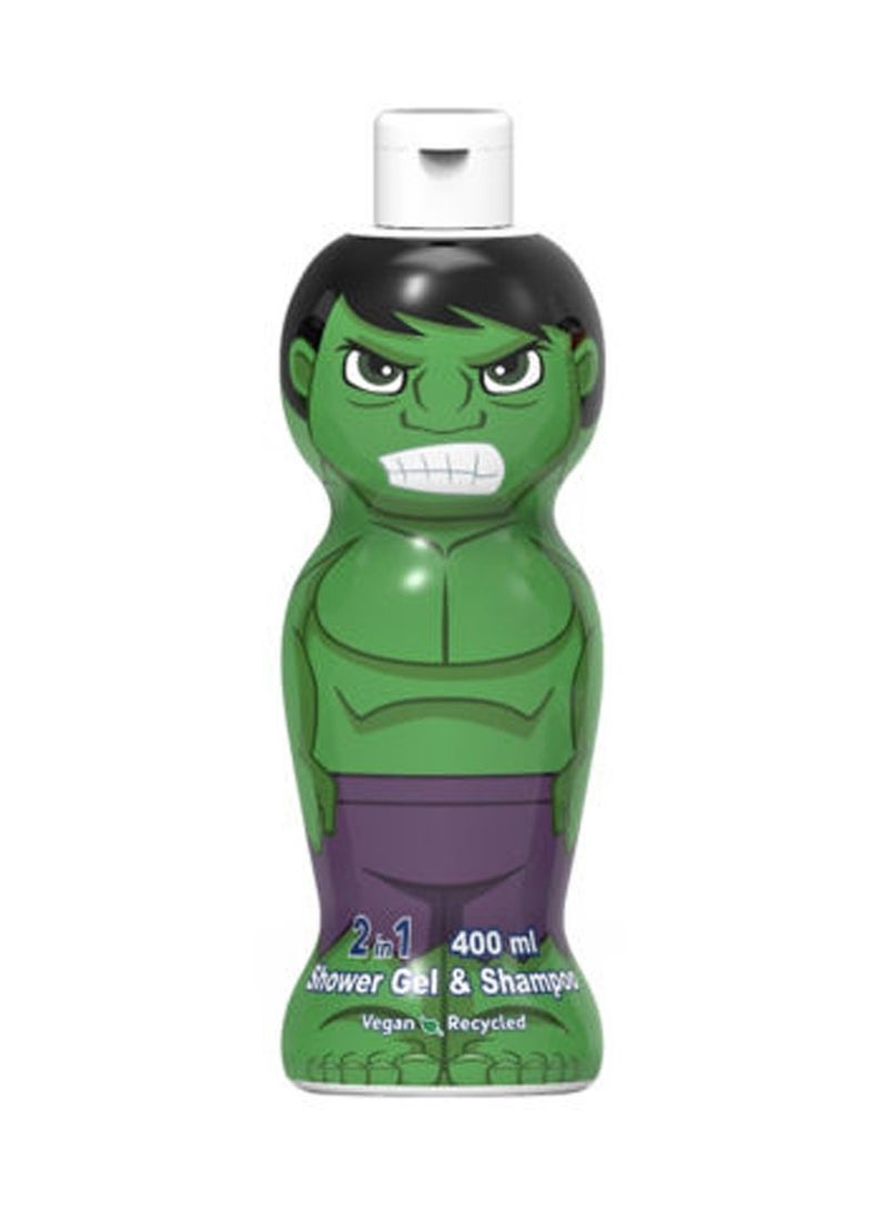 Air-Val Hulk  Figure 1D Shower gel & Shampoo 2in1 400 ml