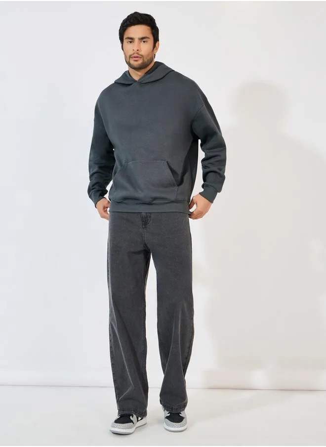 Styli Oversized Fleece Kangaroo Pocket Heavyweight Hoodie