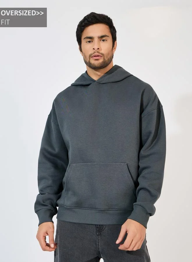 Styli Oversized Fleece Kangaroo Pocket Heavyweight Hoodie