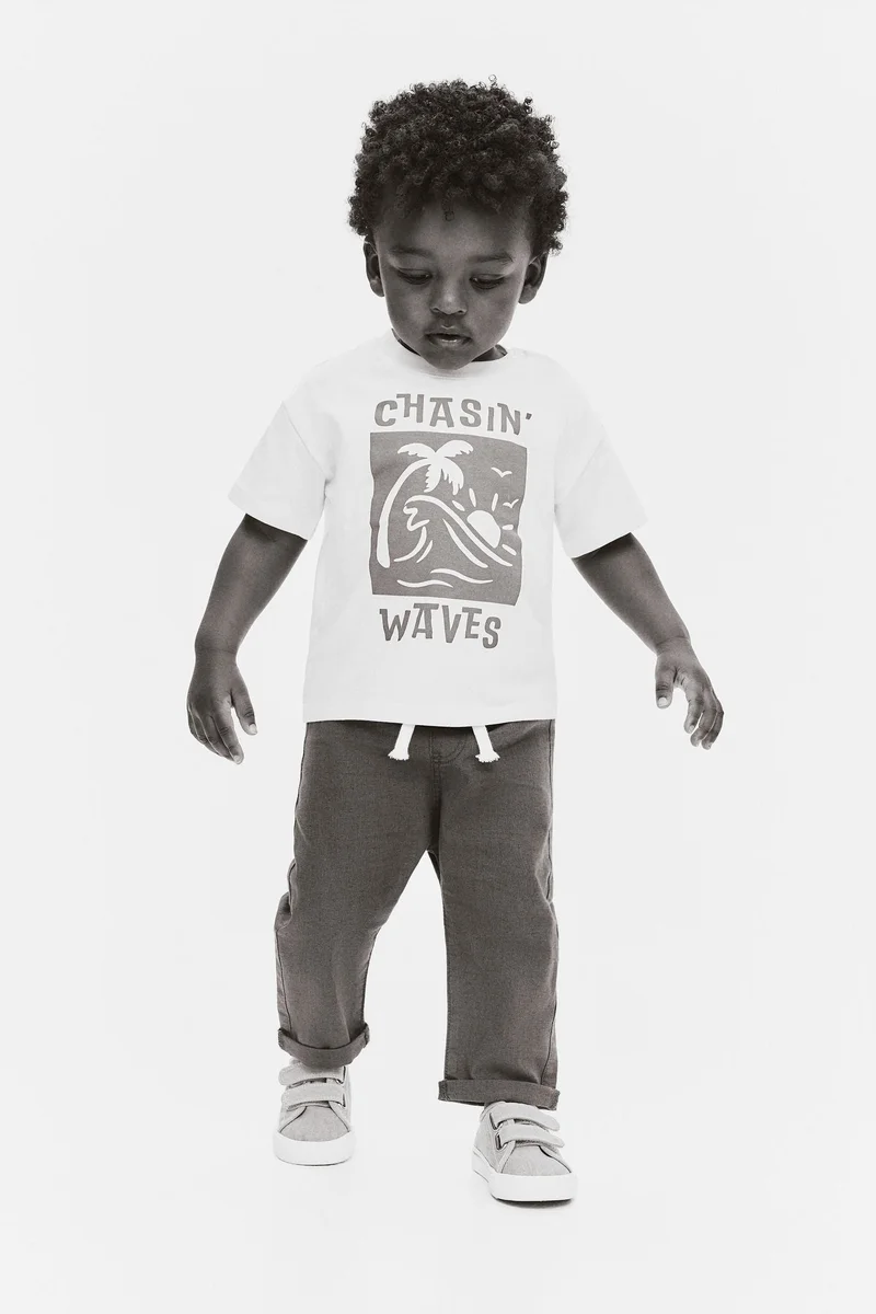 H&M Linen-blend joggers