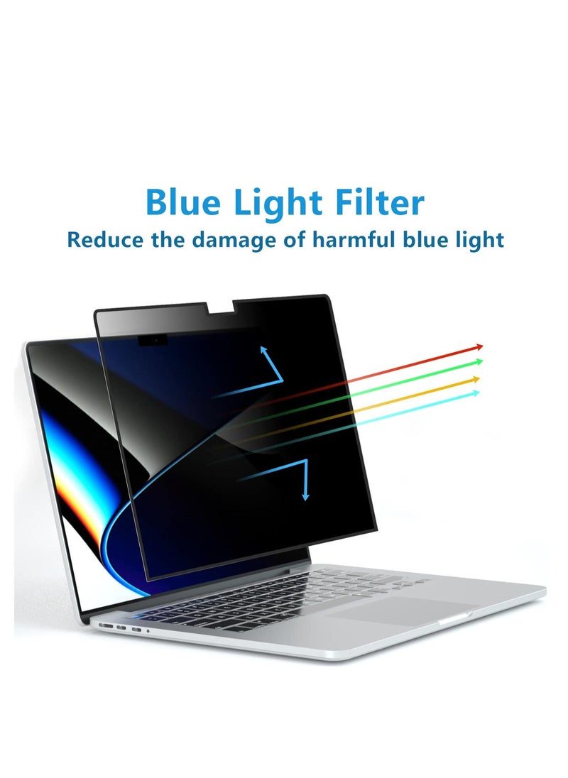 Generic MacBook Pro 14 Privacy Screen, Magnetic Removable Privacy Screen Compatible with Macbook Pro 14 inch 2021~2024 (M4/M3 /M2/M1 Chip/A2918/A2992/A2779/A2442), Anti-Peeping,Anti Blue Light and Anti Glare  - Image 3