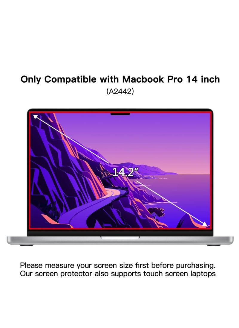 Generic MacBook Pro 14 Privacy Screen, Magnetic Removable Privacy Screen Compatible with Macbook Pro 14 inch 2021~2024 (M4/M3 /M2/M1 Chip/A2918/A2992/A2779/A2442), Anti-Peeping,Anti Blue Light and Anti Glare  - Image 2