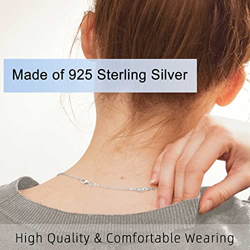 VANBARIS Sterling Silver Necklace Extenders for Women Silver Chain Extension Bracelet Extender Sterling Silver Chain Extenders for Necklaces 3 Piece Set（1, 2, 3 inch） - Image 2
