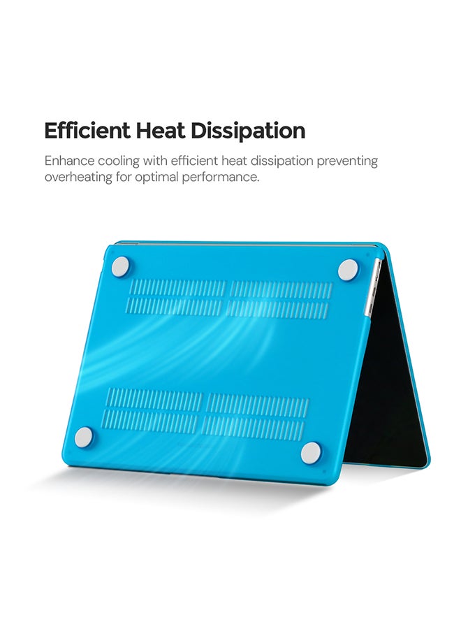 O Ozone Matte Case Compatible with MacBook Pro 14 inch (A2442,A2779,A2918,A2992)2021 (A3112,A3185,A3401)M4 2024 Case + Keyboard Cover & Protector,Blue - Image 3